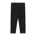 thumbnail image 5 of Gvdentm Leggings for Toddler Girls Toddler Girl Pants Baby Girl Solid Ribbed Pants Toddler Girls Bottoms Leggings Newborn Cotton Jogger(Black,5-6 Years), 5 of 5