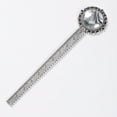 thumbnail image 2 of Marbled Silver Lace-Edged Bookmark: Vintage Gift for Book Readers and Lovers - Elegant Book Marker and Accessory, 2 of 5