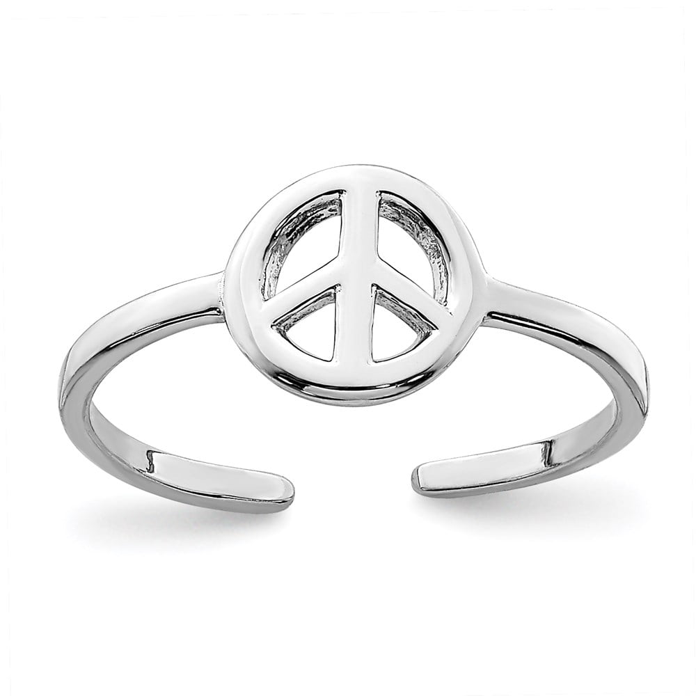 925 Sterling Silver Chain Peace Double Band Ring Fine Jewelry Women Gifts Her 