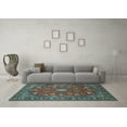 thumbnail image 3 of Ahgly Company Indoor Rectangle Persian Light Blue Traditional Area Rugs, 8' x 12', 3 of 4