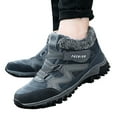 thumbnail image 3 of Durtebeua Men Shoes Couple Hiking Shoes Fashion Thick Sole Outdoor Mountaineering Sneakers Boots Z02-Navy,8.5, 3 of 6