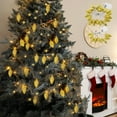thumbnail image 1 of Xihbxyly Luces Navideñas de Piña, Decoración con Led, Brillo Dorado para Un Ambiente Festivo, Funciona con Pilas, Ideal para Árboles, Repisas, Exteriores E Interiores, Vacaciones, 300 Cm de Largo, 1 of 7