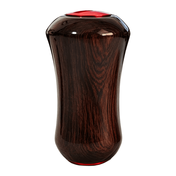 GRIMPEX for Daiwa Baitcasting/Spinnings Reel Waterproof Solid Ebony Wood Handle Knob Red 1Pc