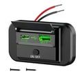 thumbnail image 1 of SPRING Chargeur Rapide de Voiture QC3.0 PD USB-C Prise de Courant Panneau de Charge Rapide pour Véhicule Récréatif Van RV Caravane Vert, 1 of 9