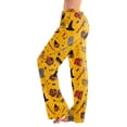 thumbnail image 2 of IYYVV Halloween Pajama Pants Women Goth Trendy Ghost Print Drawstring Sleep Bottoms Stretch Lounge Carved Fall Clothes Saffron M, 2 of 5