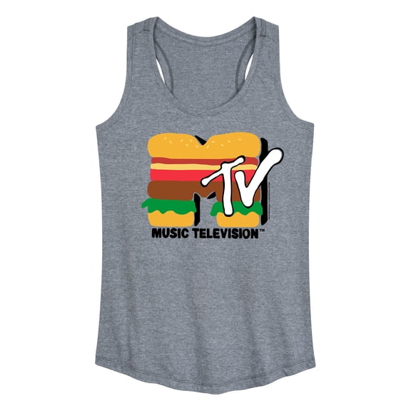 MTV - Burger MTV Logo - Women's Racerback Tank Top