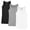 Black/Grey/White, variant on Men’s Ribbed Cotton Tank Tops (A-Shirts) – Muscle Fit Undershirts, 3 Pack | Different Touch