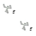 thumbnail image 2 of ZheElen RC Car Servo Mount Bracket Steering Holder Fixing Upgrade Accessories Silver 2Set, 2 of 6