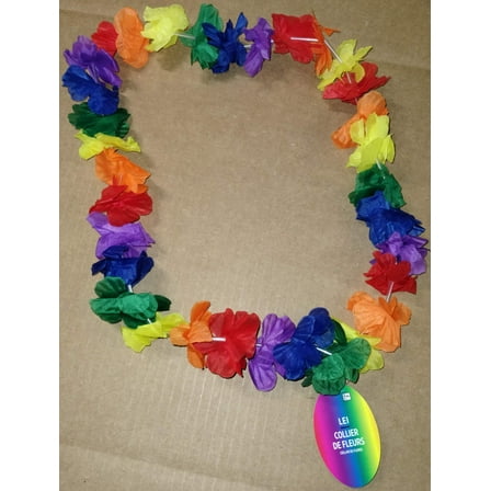 40" Rainbow Hawaiian Lei