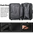 thumbnail image 6 of 3 Piece Luggage Set, 20"/24"/28" Hardside Suitcase with TSA Lock & Spinner Wheels, Expandable Lightweight Case Luggage, Black, 6 of 8