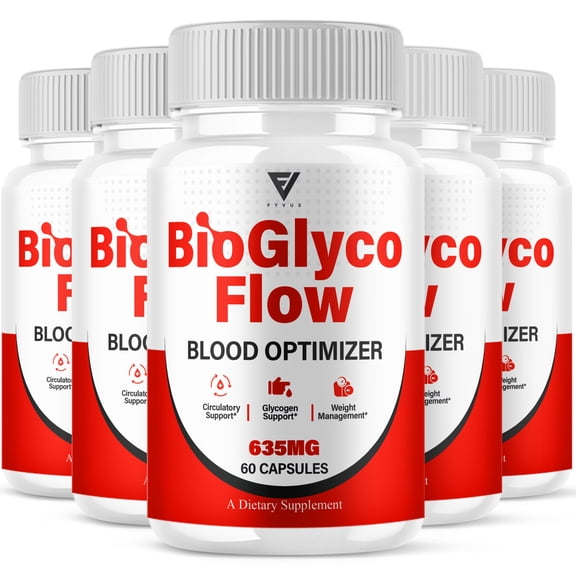 (5 Pack) BioGlyco Flow Pills, BioGlyco Flow Health Management Supplement (300 Capsules)