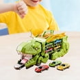 thumbnail image 1 of Camión de transporte de dinosaurios, camión devorador de dinosaurios creativo para bebés verde, 1 of 9