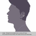 thumbnail image 4 of Kunmingshisd Earcuffs para hombres Clip de acero inoxidable en el cartílago Helix Ear Cuffs Pendientes punk no perforantes Mujeres, 4 of 5
