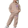 thumbnail image 4 of Boys Sweatsuit Size 10 Casual Print Hoodie and Pants Outfit 2 Piece Tracksuit Soft Comfy Loungewear Toddler Kids Youth Fashion Athletic Wear Playground Daily Outfits, 4 of 7