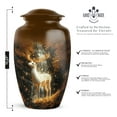thumbnail image 2 of Deer Memorial Urn For Ash For Women And Man - Large Decorative Urns For Human Ashes Female And Male - Brown Urns For Human Ashes Adult Male Burial - Creation Urn For Mom, 10 Inch, 2 of 10