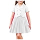 thumbnail image 2 of Conjunto de falda y top para niña, conjunto de dos piezas con falda plisada, top de manga corta y media falda para niño, ropa de abrigo y falda, ropa infantil, top de poliéster para niño, 2 of 7