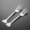 thumbnail image 3 of Eease Heart Spoon Fork Stainless Steel Flatware Set for Home and Restaurant, 3 of 7