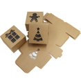 thumbnail image 2 of Joyfy 24 Pcs Brown Bakery Boxes with Window, 4"x 4"x 2.5" Small Kraft Cookie Boxes for Christmas Cupcakes, Cookies, Brownies, Donuts, Truffles Gift-Giving, 2 of 6