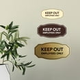 thumbnail image 3 of Signs ByLITA Victorian Keep Out Employees Only Business Sign (Blue) - Small, 3 of 6