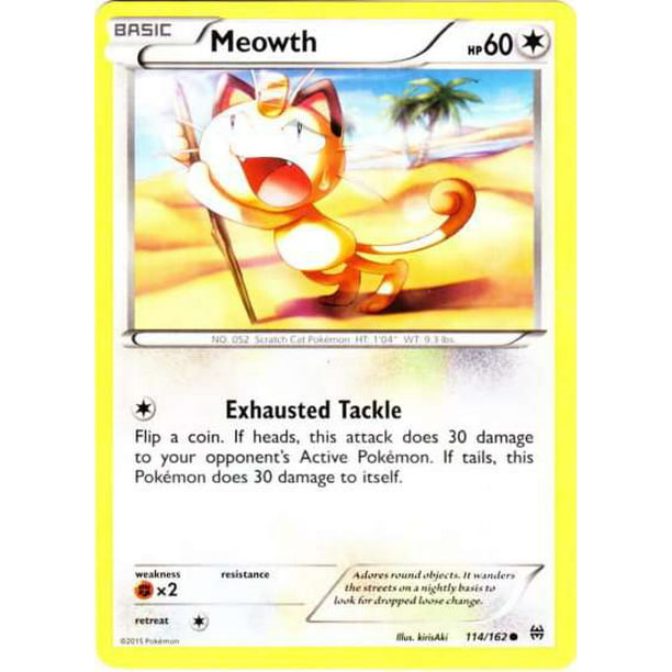 Pokemon Breakthrough Meowth 114 Walmart Com