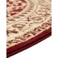 thumbnail image 4 of Unique Loom Versailles Collection Area Rug - Napoleon (6' 1" Round Red/Light Blue), 4 of 7