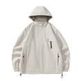 thumbnail image 1 of Up to 35% off Women's Sports Outdoor Hard Shell Jacket Outdoor Mountaineering Riding Windproof Punching Ndbuld Jacket Warm Removable Hat Mountaineering Thin Jacket, 1 of 3