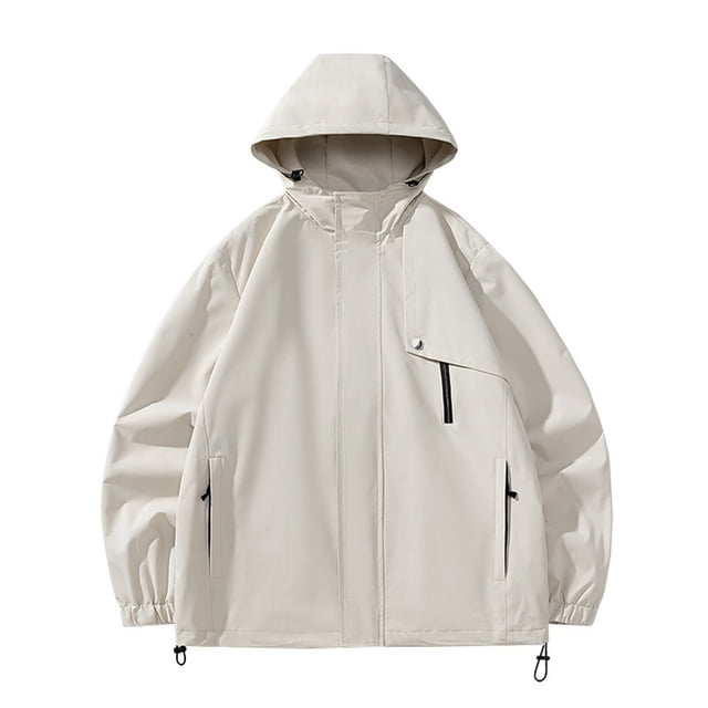 Up to 35% off Women's Sports Outdoor Hard Shell Jacket Outdoor Mountaineering Riding Windproof Punching Ndbuld Jacket Warm Removable Hat Mountaineering Thin Jacket