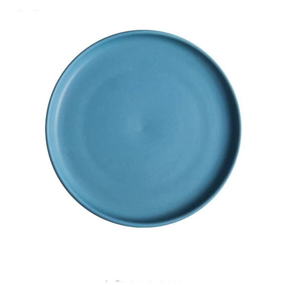 CHUNTIAN 1PC Ceramic Dinner Plates Beef Flat Plate Tableware Round Solid Color Dessert Dish Simple and Creative Salad Cutter Dishes
