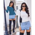 thumbnail image 2 of Ekouaer Womens 3 Pack Long Sleeve Shirts Fitted Tops Base Layering Tight Thermal Undershirts Black/Beige/Brown M Black L, 2 of 6