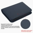thumbnail image 3 of Trading Card Binder, Trading Card Binder 4 Pockets Holds Up To 160 Cards PU Leather Mesh Type Photo Card Storage Book, 3 of 8