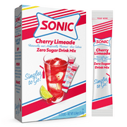 Sonic Zero Sugar Singles-to-Go Powdered Drink Mix, Cherry Limeade, 6 Count Packets