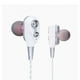 thumbnail image 1 of Auriculares intrauditivos de doble bobina móvil con micrófono Auriculares con cable con cancelación de ruido, 1 of 8