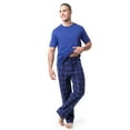 thumbnail image 3 of Fruit of the Loom Men's Crewneck Tee and Fleece Pajama Pants Set, 2-Piece, Sizes S-5XL, 3 of 6
