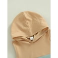 thumbnail image 6 of Baby Boy's Two-Piece Suit, Infant Toddler Boy Contrast Color Sleeveless Hooded Tops + Elastic Waist Shorts, 6 of 9