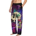 thumbnail image 2 of Kll Mens Pajama Pants For Men,Mens Lounge Pants,Funny Gifts For Men,Men'S Pajama Bottoms-Mushrooms And Skull, 2 of 9