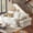 White, variant on Vorthio 3-Seater Farmhouse Sofa, Deep Seat Couch with High Back Support, Removable Washable Cover, Beige