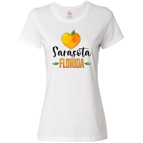 Inktastic Sarasota Florida Orange in Heart Women's T-Shirt