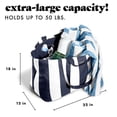 thumbnail image 3 of Bolso tote grande Fit & Fresh 56x46x31 cm, rayas azul marino, 3 of 6