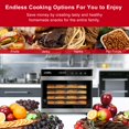 thumbnail image 2 of London Sunshine® Premium Stainless Steel Food Dehydrator - Double Wall SS Structured with Glass Window - 6 Trays, 2 of 6