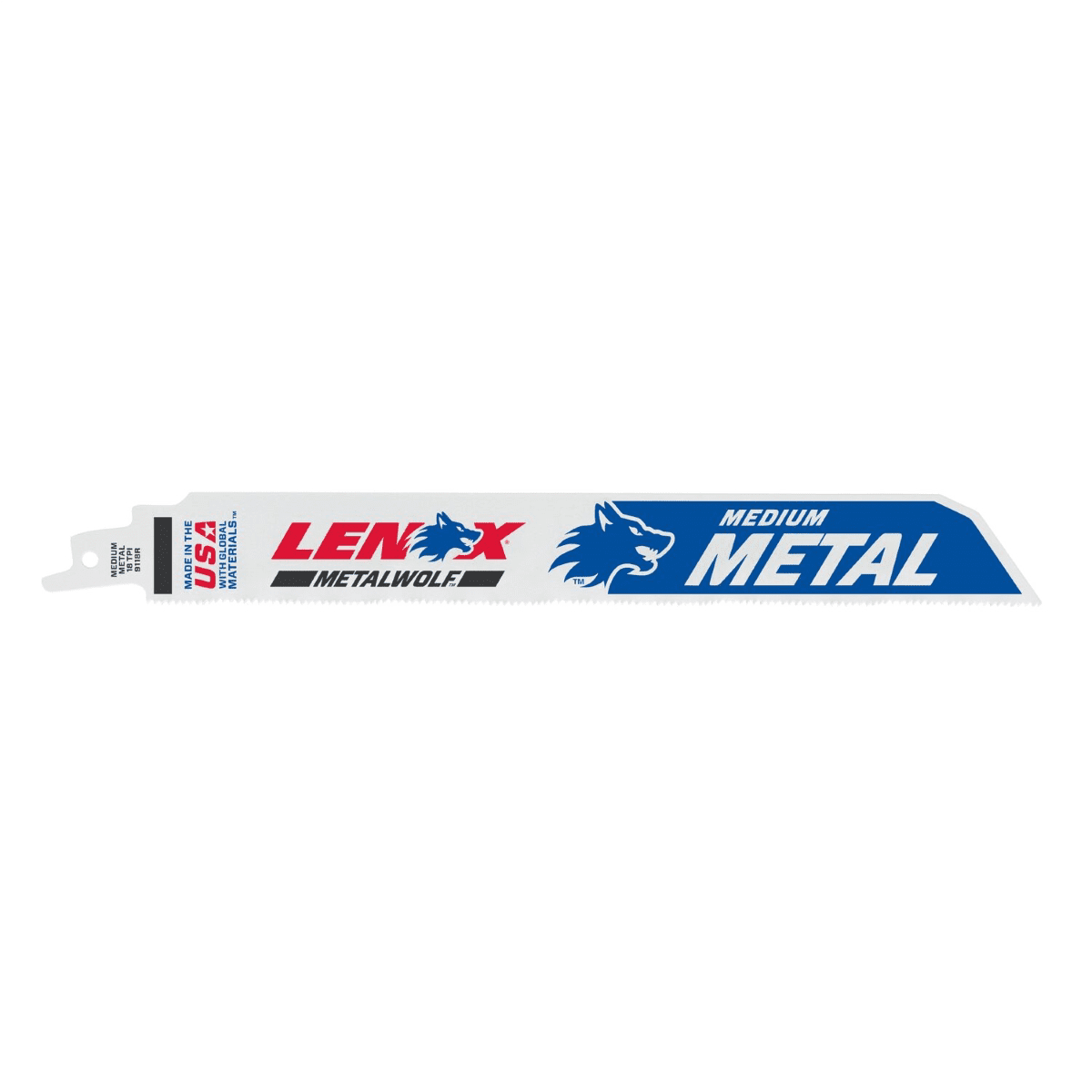 Lenox Tools METALWOLF WAVE EDGE Reciprocating Saw Blades 18 TPI 229 x 25 x 0.9 mm 5/PK