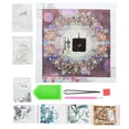 thumbnail image 4 of Painting Kit, Canvas Rhinestone Painting Clock Resin Rhinestones  for Painting for DIY, 4 of 7
