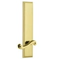 thumbnail image 3 of Grandeur 836638 Carre Solid Brass Tall Plate Rose Right Handed Dummy Door Lever Set -, 3 of 6