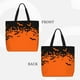 thumbnail image 2 of Fotbe Halloween With Black Bats Bolsa Tote con Estampado para Mujer, Bolsos con Cremallera, Bolsa de Hombro Casual de Gran Capacidad con Bolsillos Internos, 2 of 7