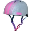 Krash Kustom Gradient Youth Multisport Helmet, Silver/Pink