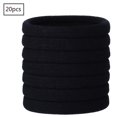 thumbnail image 1 of Hair Ties, 20 Pcs Black Elastic Hair Bands, Ladies Thick And Curly Hair, 4.8 Cmheadband Hair Bands Rubber Bands Accessories For Women And Girls Hairst, 1 of 4