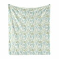 thumbnail image 1 of Cactus Soft Flannel Fleece Blanket, Prickle Plants Botanical Hand Drawn Like of Cacti Outline Drawings, Cozy Plush for Indoor and Outdoor Use, 50" x 70", Dark Seafoam and Pale Green, by Ambesonne, 1 of 5