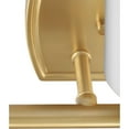 thumbnail image 4 of Adley Collection Three-Light Satin Brass Etched Opal Glass New Traditional Bath Vanity Light, 4 of 14