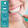 thumbnail image 3 of GuruNanda Púas interdentales (paquete de 100) Cerdas de goma súper suaves y flexibles Púas de hilo dental para eliminar la placa de restos de alimentos y ser suave con las encías, 3 of 6