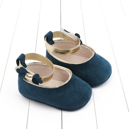 

LYCAQL Spring and Summer Children Baby Toddler Shoes Girls Casual Shoes Flat Sole Light Ankle Strap Youth Soccer Cleats Size 3 (Blue 6 Toddler)