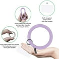 thumbnail image 4 of YeekTok 2 Pack Silicone Phone Lanyard Strap Loop Round Bracelet Universal Hanging Ring Wristlet Anti-Lost Anti-Drop Blue, 4 of 8